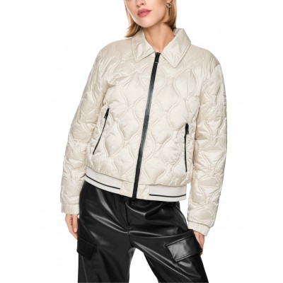Marccain Sports - BS 1201 W67 - Gewatteerd jasje met contrasterende details 